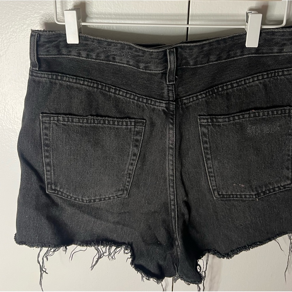 Topshop Distressed Mom Shorts